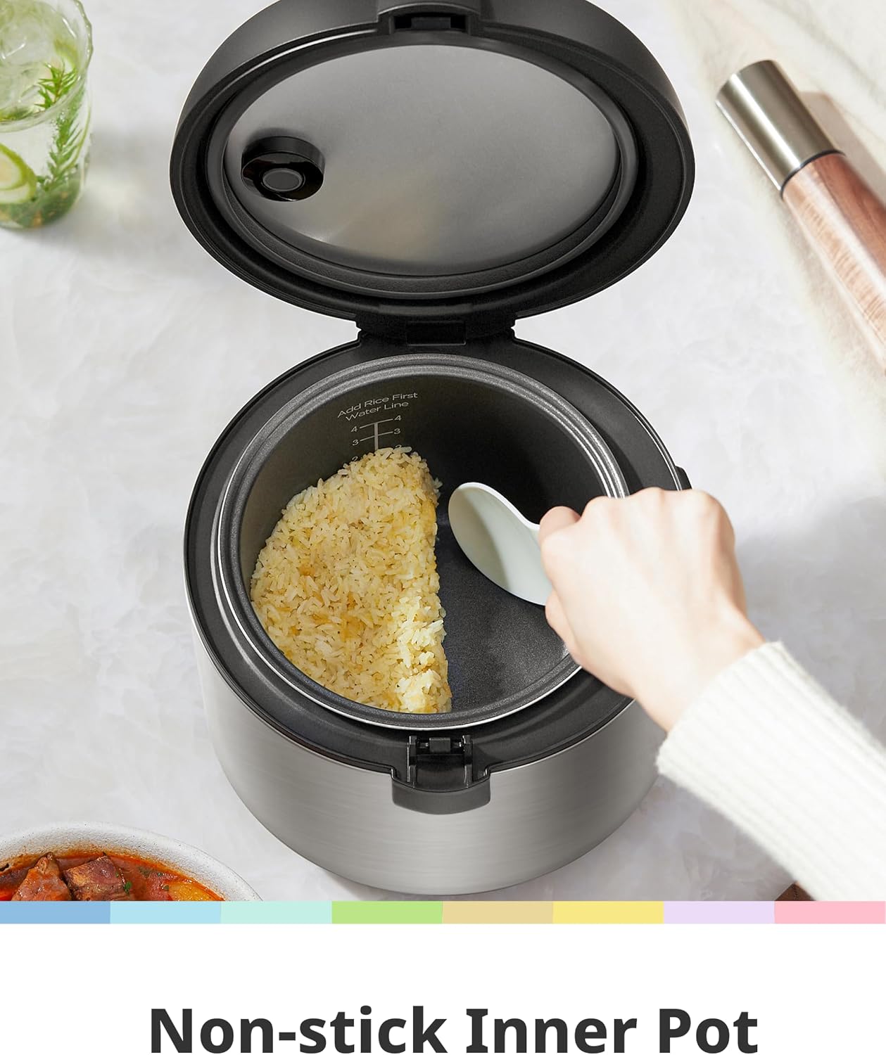 Thumbnail 5 de COMFEE' Compact Rice Cooker 2 QT 🍚