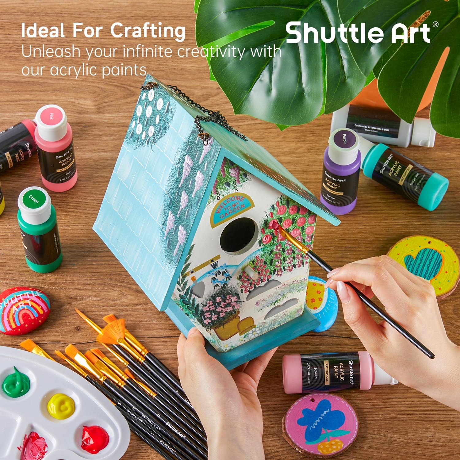 Thumbnail 6 de Shuttle Art 49PCS Acrílicos Ricamente Pigmentados para Artistas 🎨