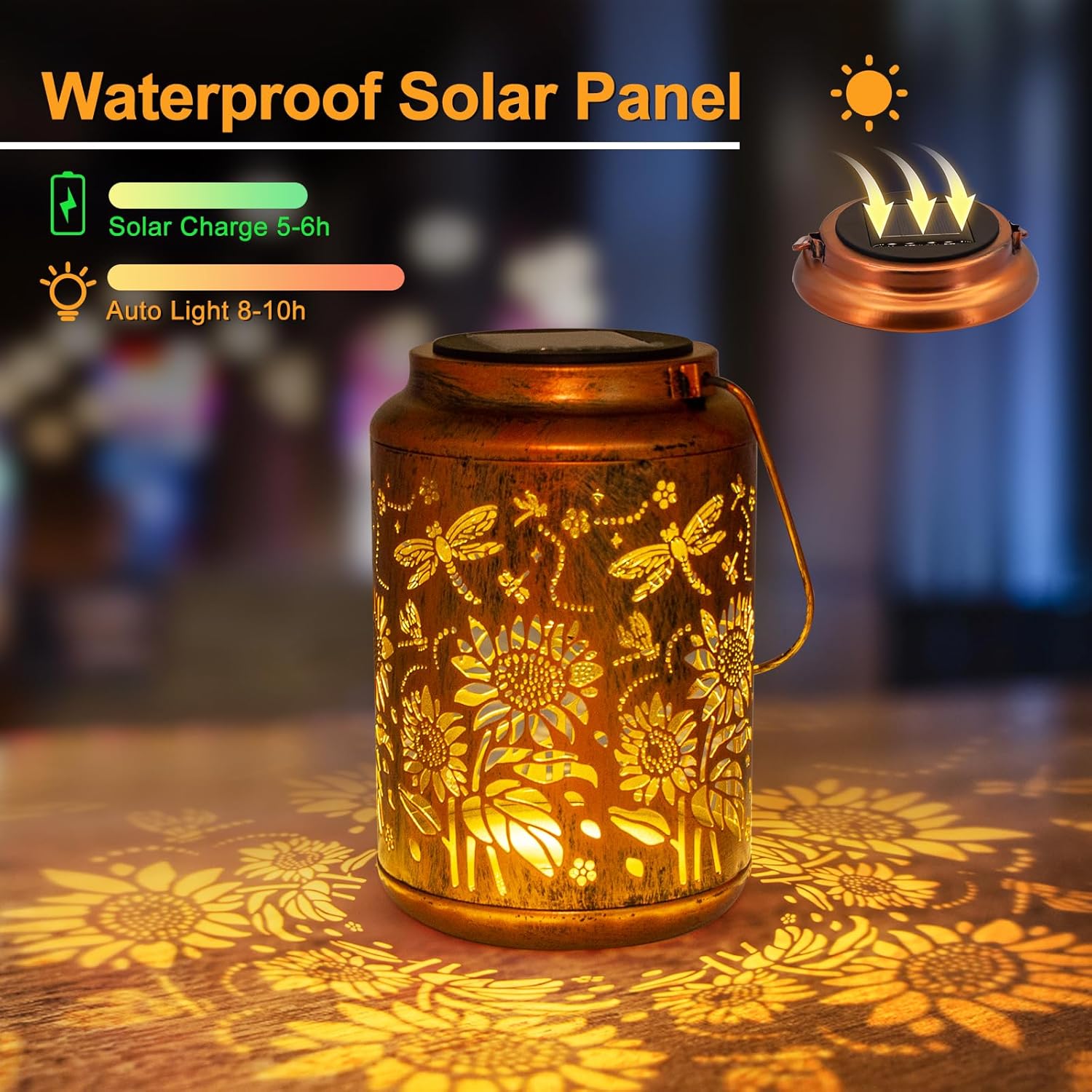 Thumbnail 4 de Sunflower Solar Lanterns for Garden