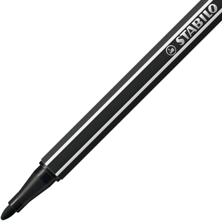 Thumbnail 1 de STABILO Pen 68 Premium da 10 pezzi in Nero – pennarello con punta media (1 mm) e formula a base d'acqua