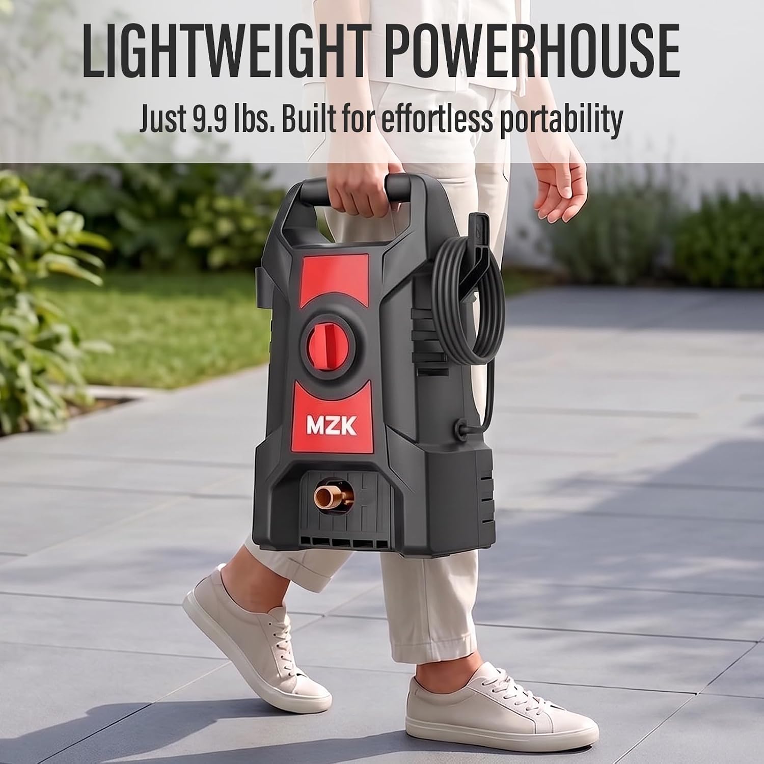 Thumbnail 6 de MZK ET2603-1 Lightweight Electric Pressure Washer with Foam Cannon