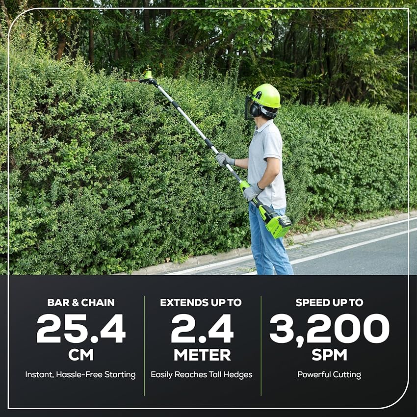 Thumbnail 2 de Greenworks G40PSHK2 Sierra y cortasetos 40 V 2 Ah 💇