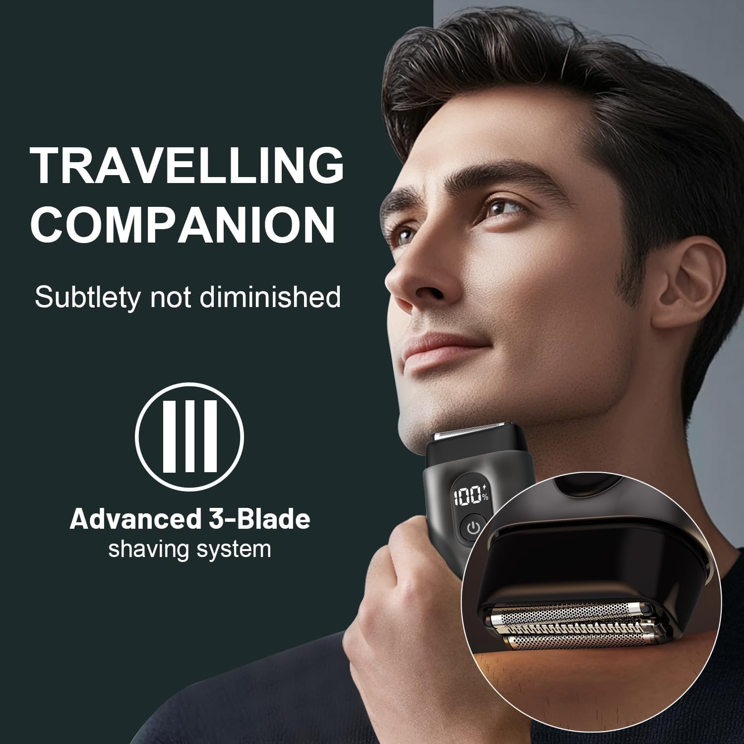 Detalle de Electric Shaver with Three Floating Blades