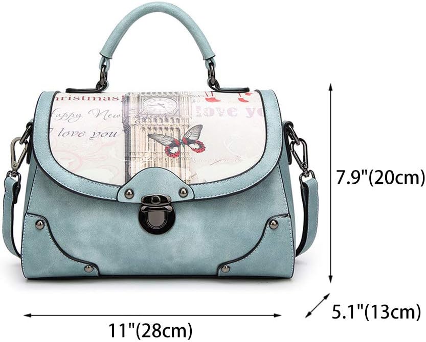 Thumbnail 3 de BUKESIYI Donna Borsa a Tracolla e a Mano Rosa (PU) con tracolla regolabile 120 cm – modello IT77101
