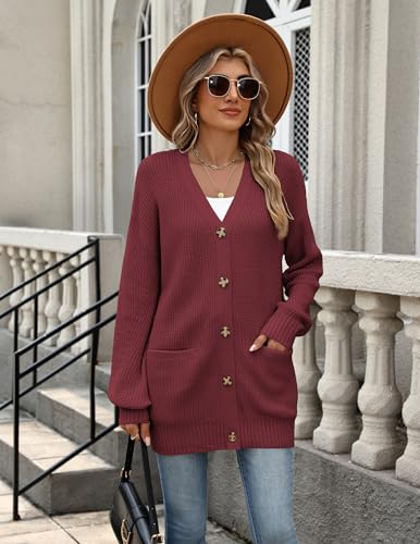 Detalle de Zeagoo Gilet Femme Cardigan chaud, ample