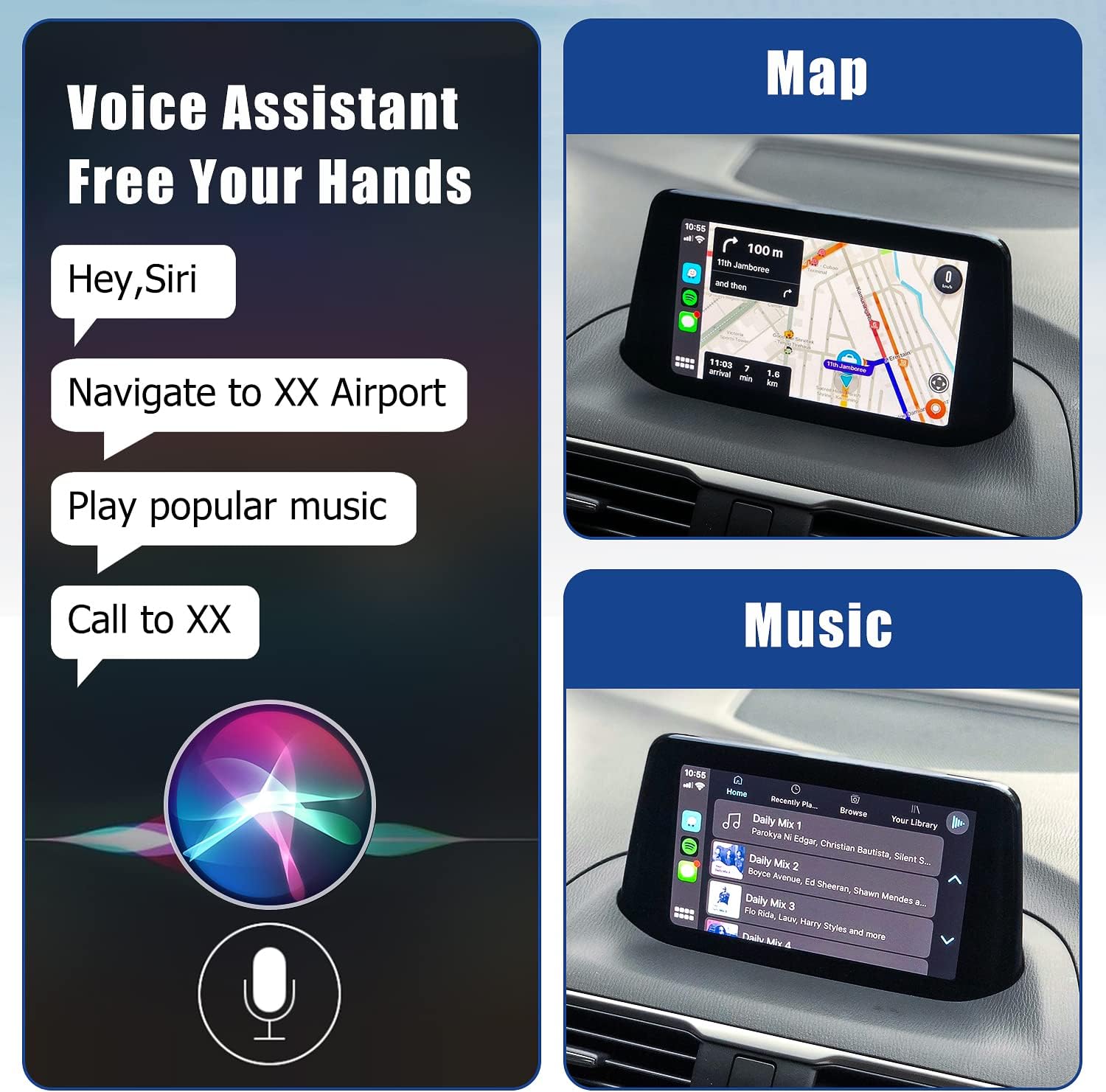Detalle de HMYC Mazda CarPlay retrofit kit hub TK78-66-9U0C