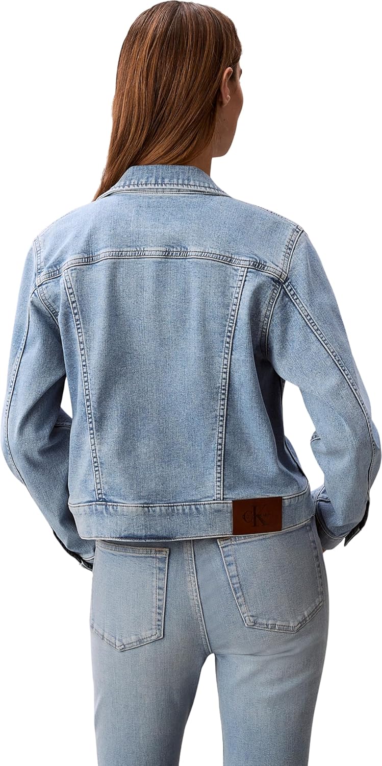 Thumbnail 1 de Calvin Klein Ls Classic Trucker Coastal Light Lv047f672g – Giacca Donna Originale Calvin Klein