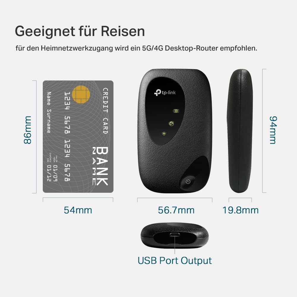 Detalle 2 de TP-Link M7200 mobiler WLAN Router 2000mAh
