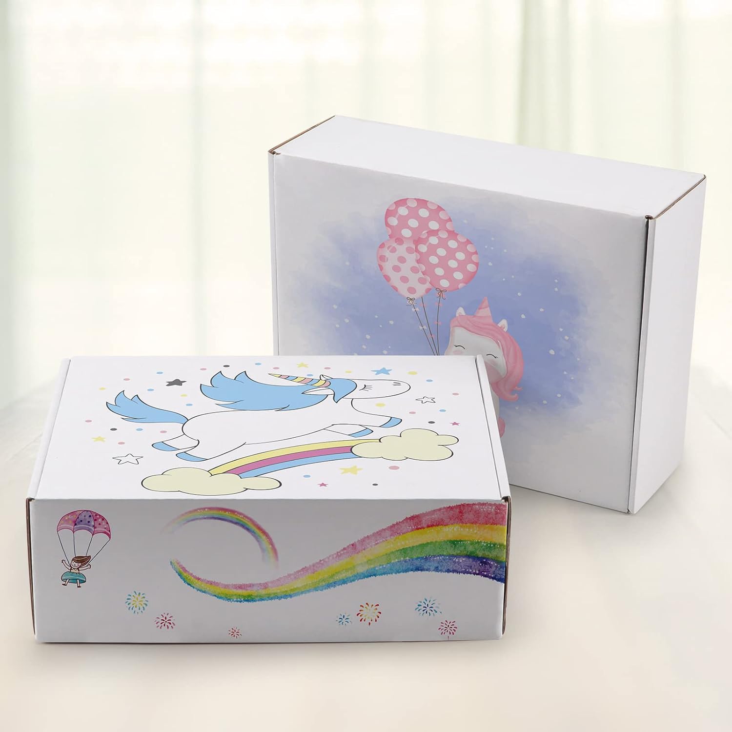 Thumbnail 4 de HORLIMER 20 Pack 12x9x4 inch White Corrugated Shipping Boxes
