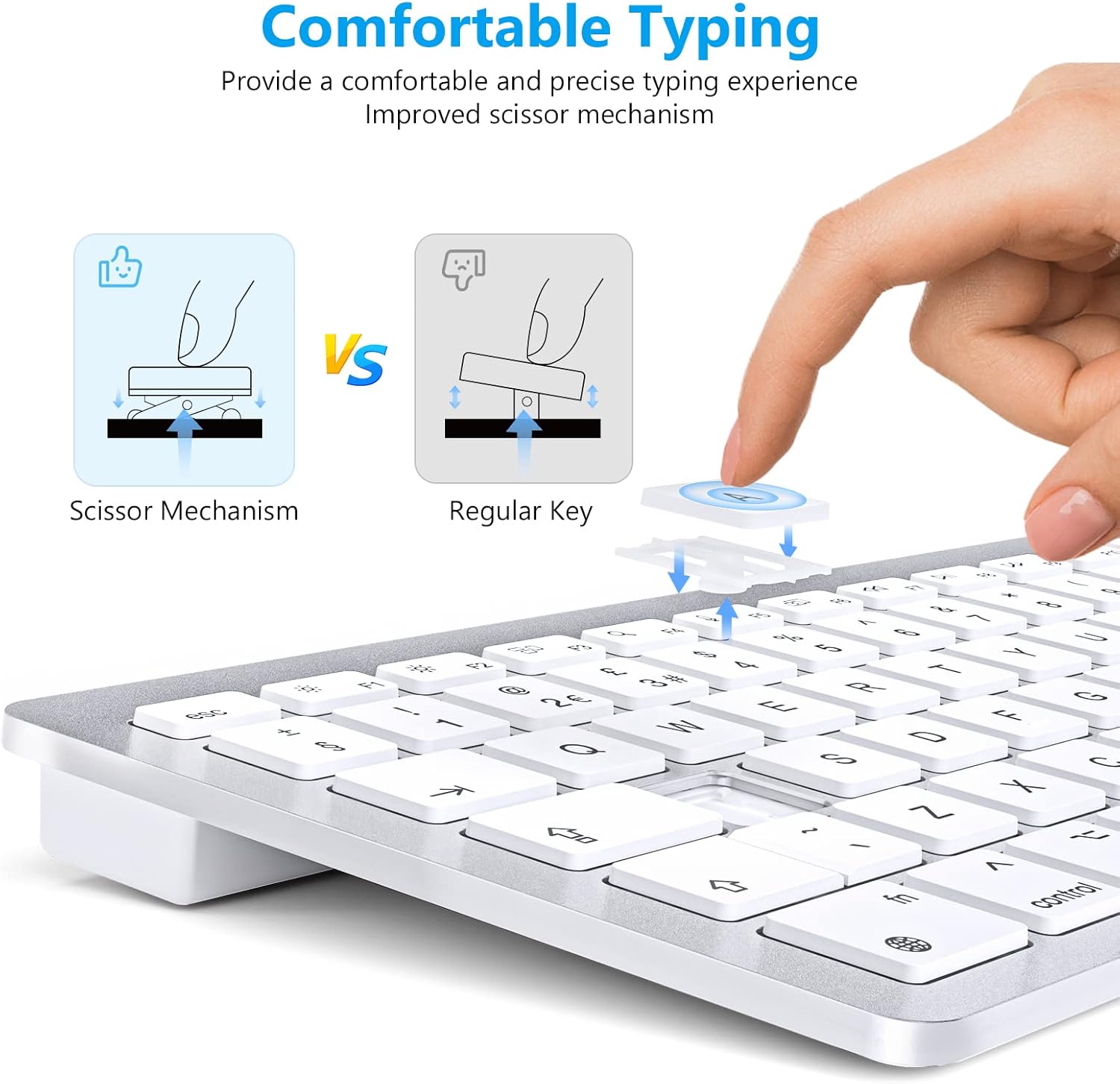 Thumbnail 6 de OMOTON Mac Bluetooth Keyboard, 10 m range