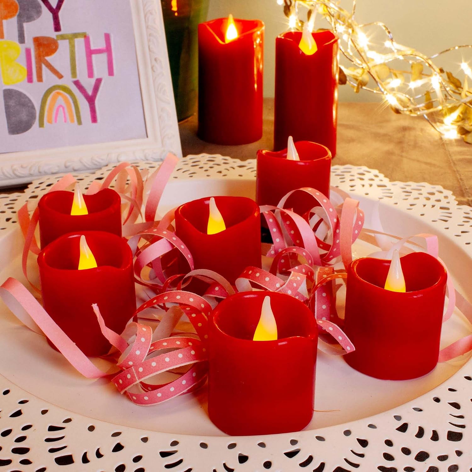 Thumbnail 6 de hellum Lanterne LED avec bougie LED – lanterne décorative en métal noir 10 x 15 cm