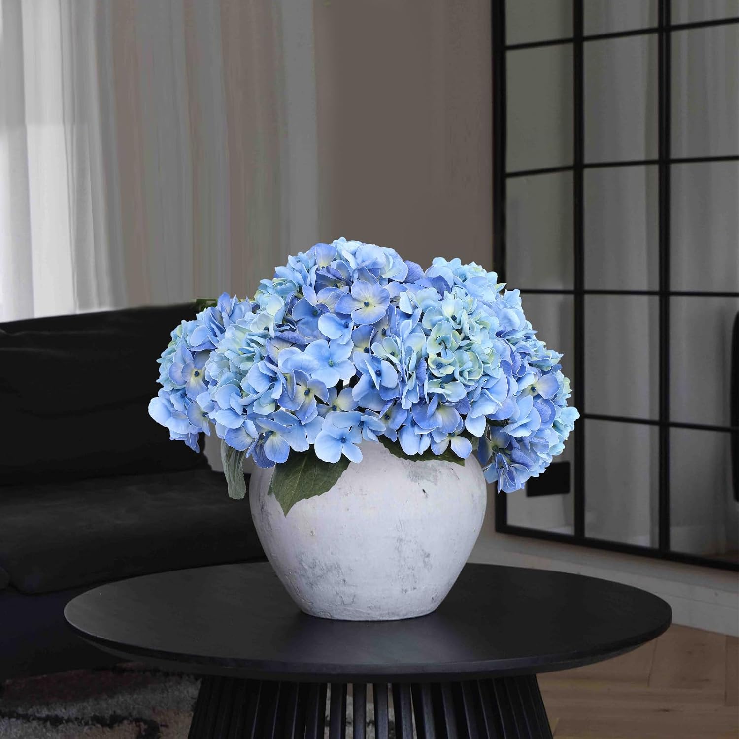 Detalle 2 de Coferset Artificial Hydrangea Flowers, 6.5-Inch Heads