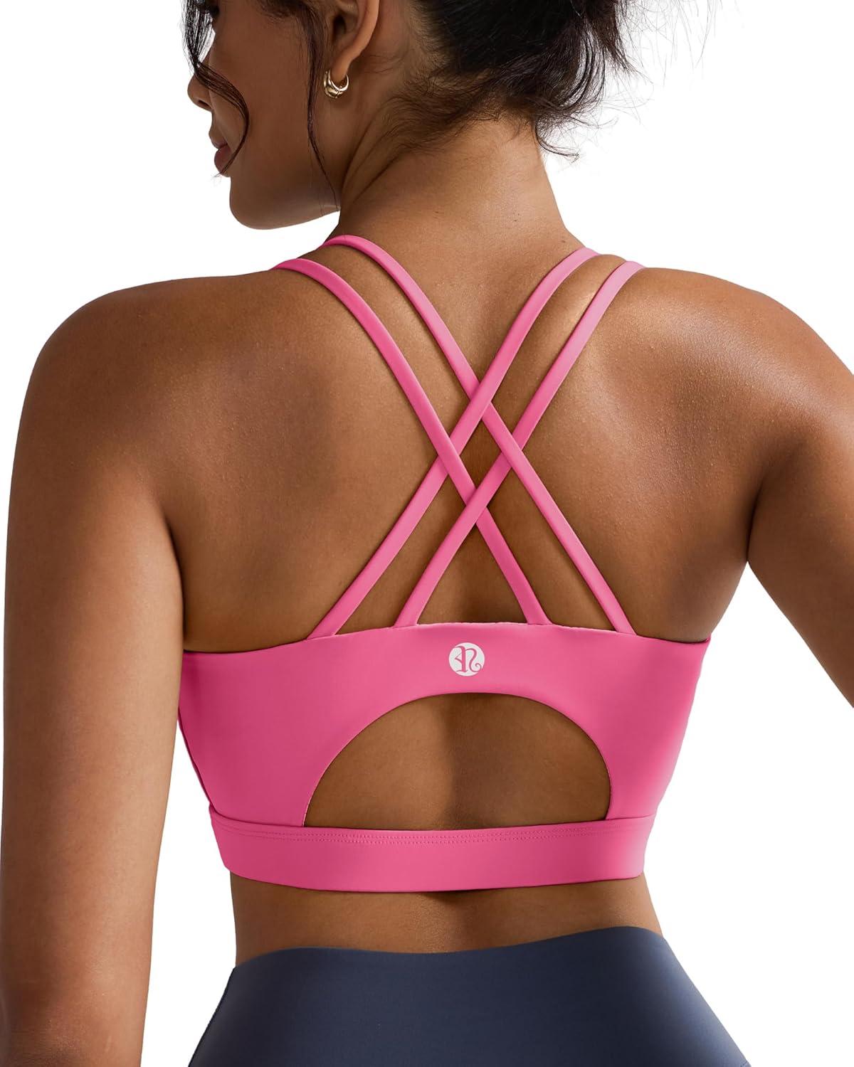 Thumbnail 6 de RUNNING GIRL Padded Sports Bra Tank Top with Crisscross Open Back for Medium Support