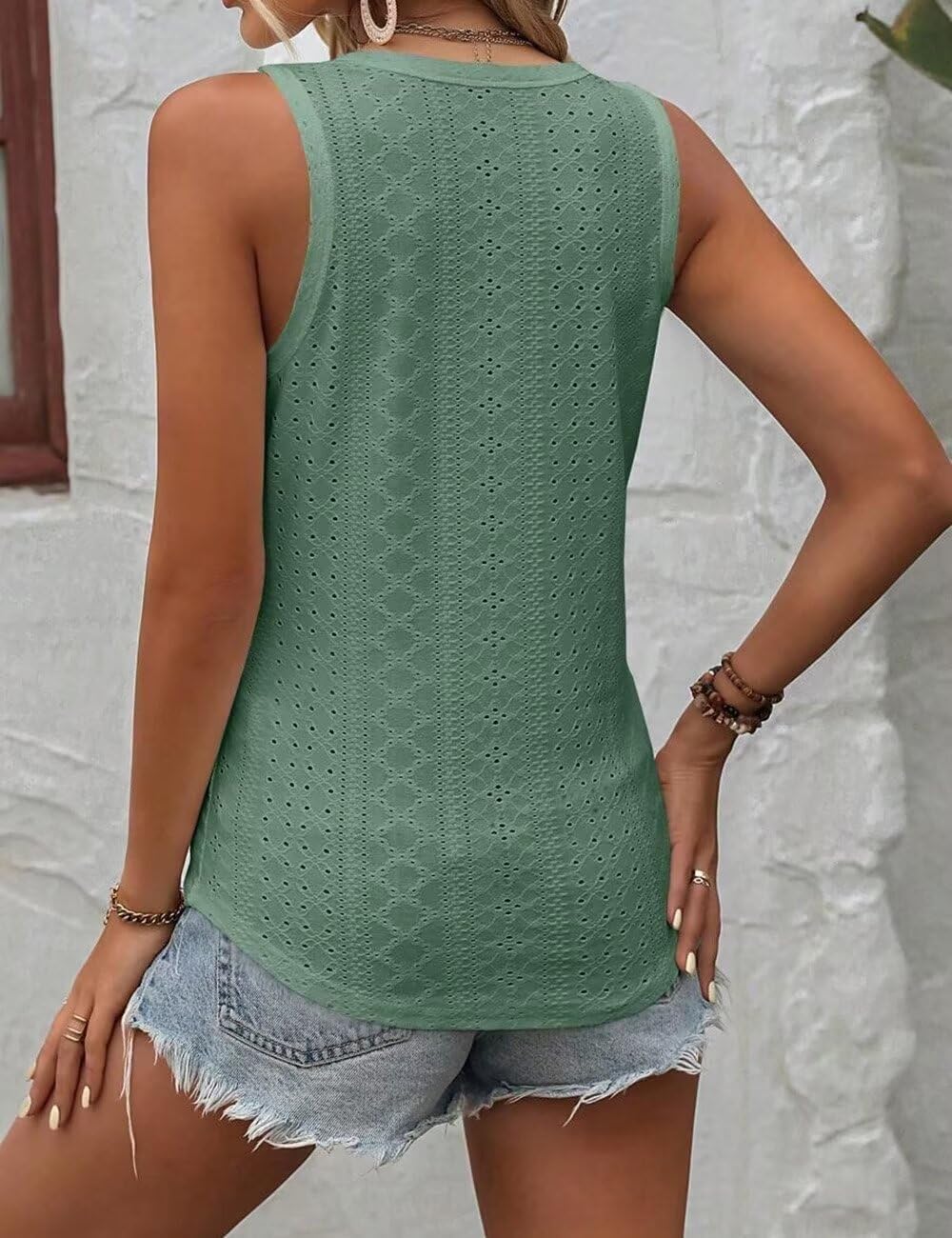 Thumbnail 4 de DUOEASE Tank Top Damen mit V-Ausschnitt – ärmelloses Sommer-Top für Freizeit, Büro & Urlaub 2025