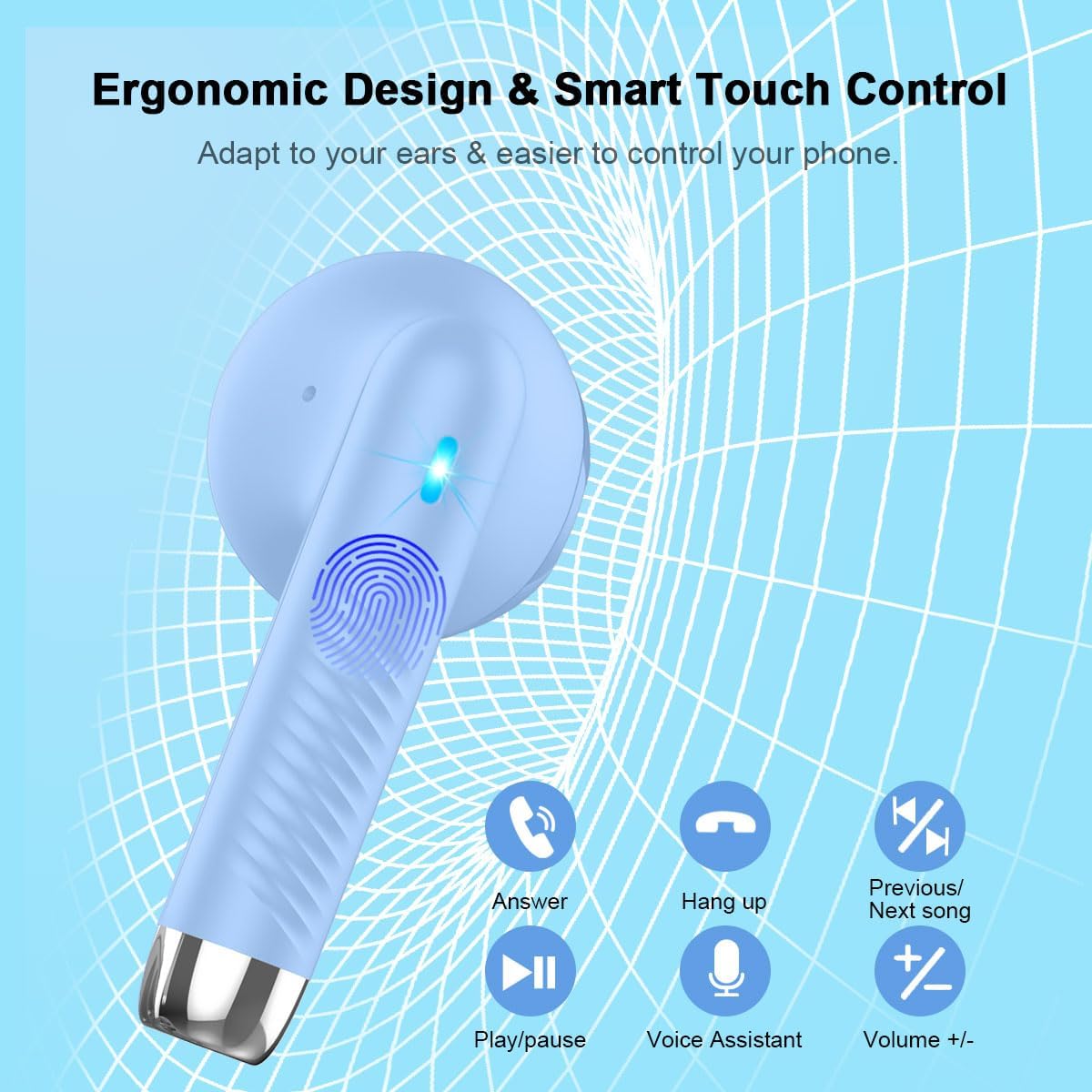 Detalle de Wireless Earbuds with Bluetooth 5.4