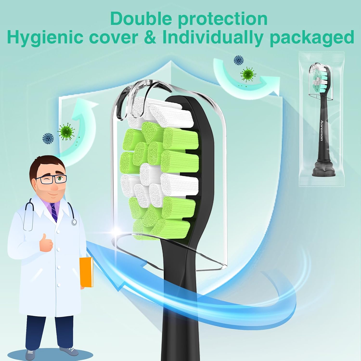 Detalle de Aoremon Replacement Toothbrush Heads C2/W