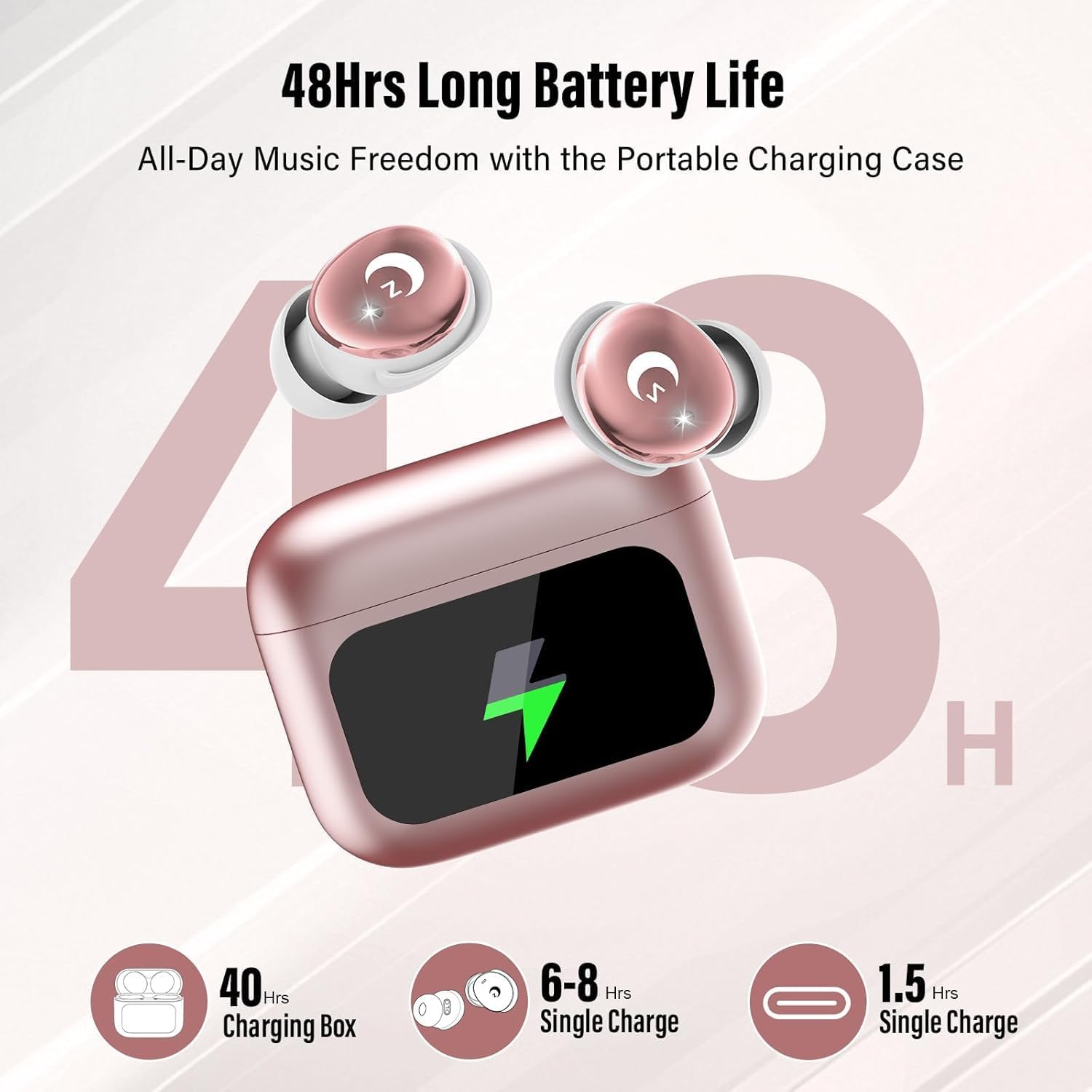 Thumbnail 6 de Bluetooth Schlafkopfhörer Mini 48 Std: 3 g pro Ohr, Touchscreen und IPX7