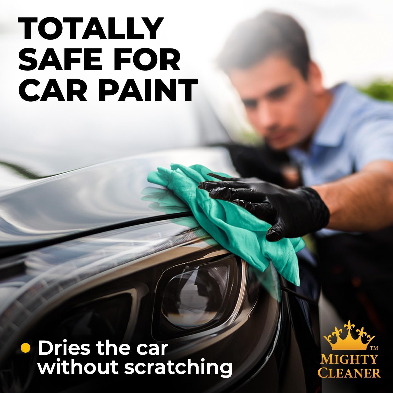 Detalle de Mighty Cleaner Premium 2pk + 1 Free Shammy Cloth for Car Drying (26 x 17 in)