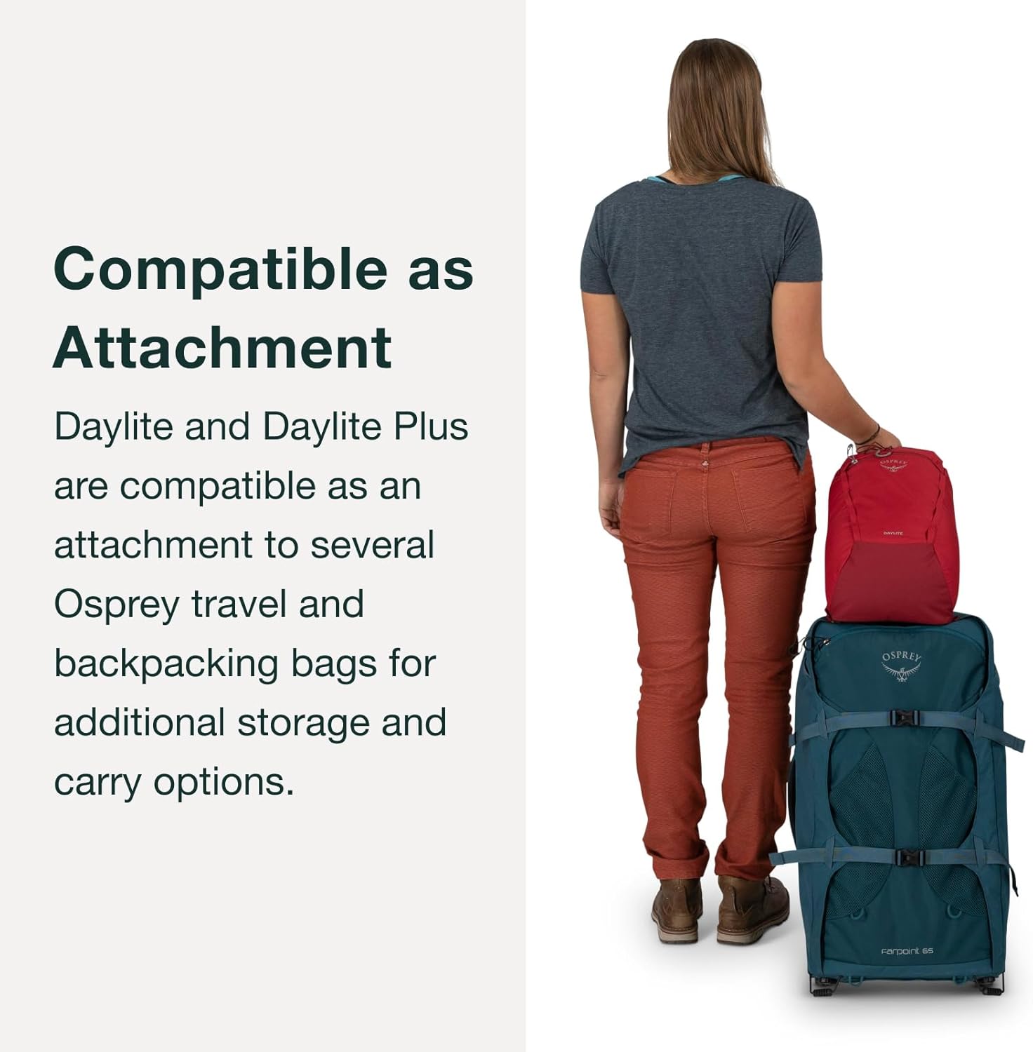 Detalle de Osprey Daylite Plus Lifestyle Backpack 20L – Porcelain Orange