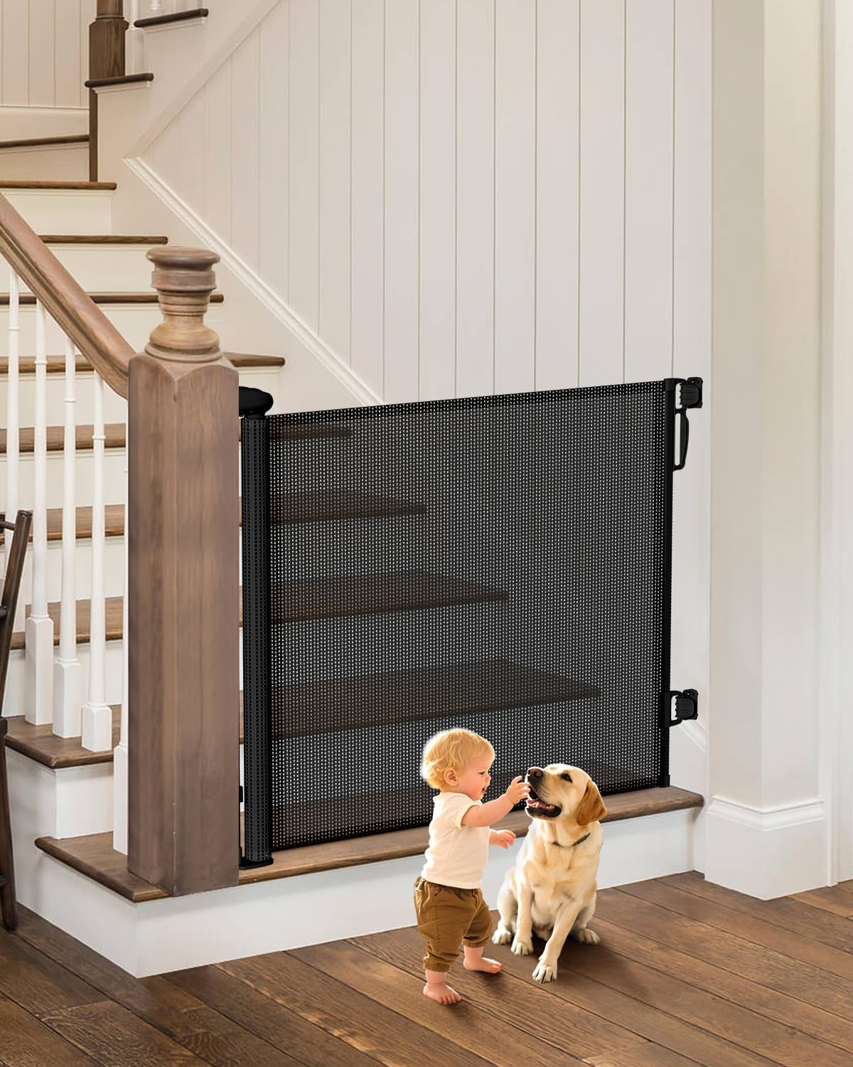 Detalle de BBsecure Retractable Baby Gate 55-Inch Width
