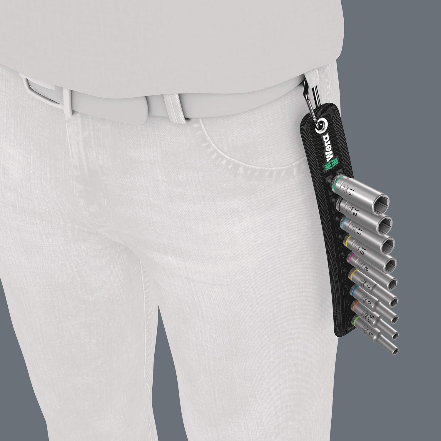 Detalle de Wera Belt A Deep 1, coffret douilles 1/4