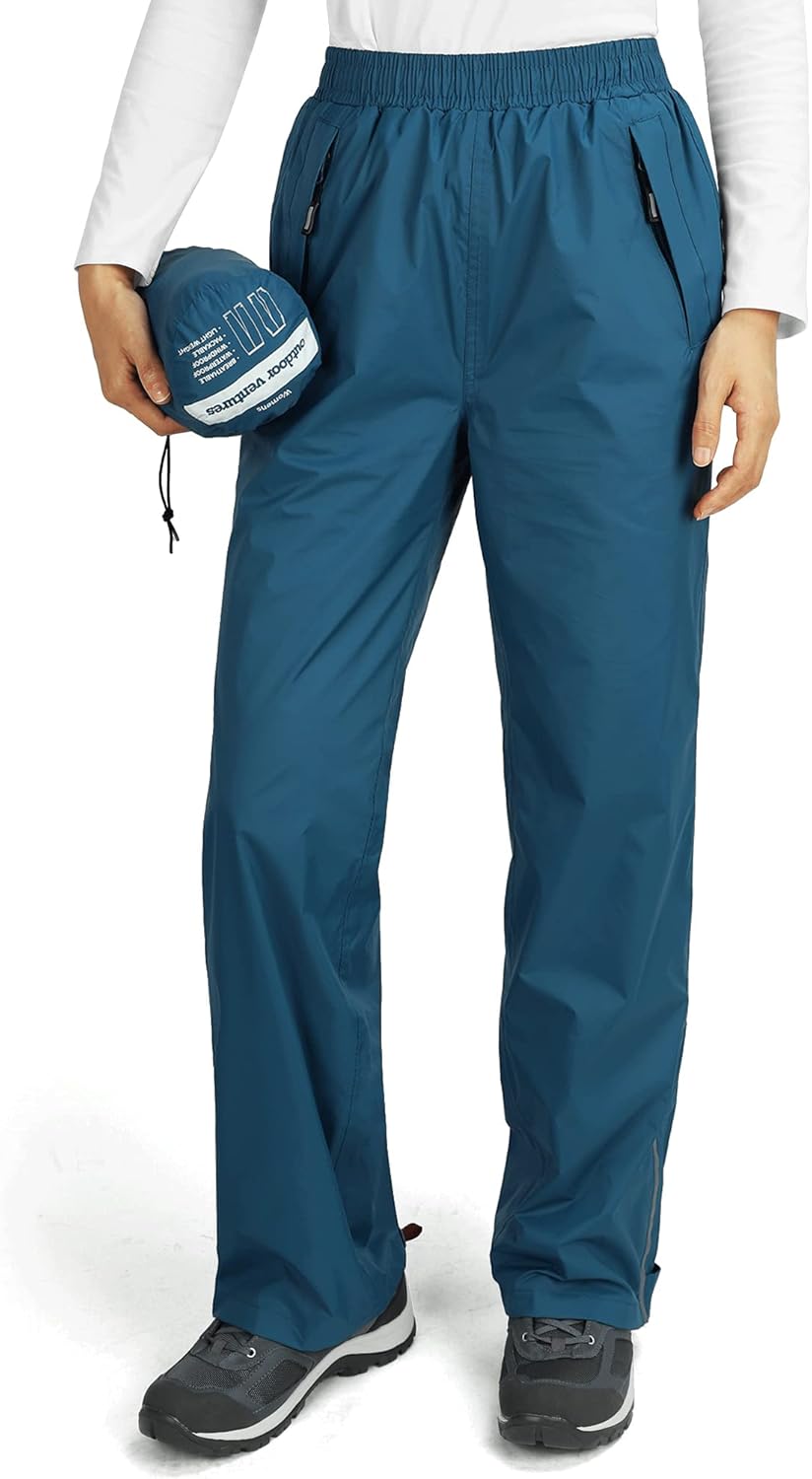 Thumbnail 6 de Outdoor Ventures Damen Regenhose: Wasserdicht, atmungsaktiv und packbar für Wander- und Fahrradabenteuer
