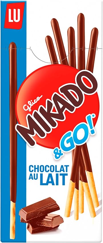 Detalle de Mikado & Go Palitos crujientes con chocolate 24x39 g 🍪