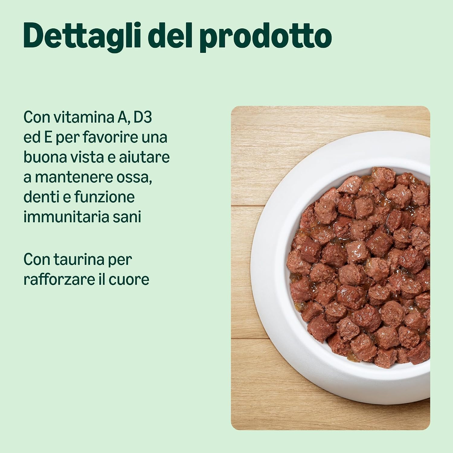 Detalle de by Amazon Cibo umido per gatti senza cereali, bocconcini di salmone in gelatina, 6 x 405 g