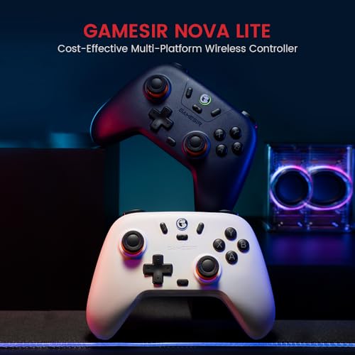 Detalle de GameSir Nova Lite: Controlador inalámbrico Tri‑modo para PC, Switch y más