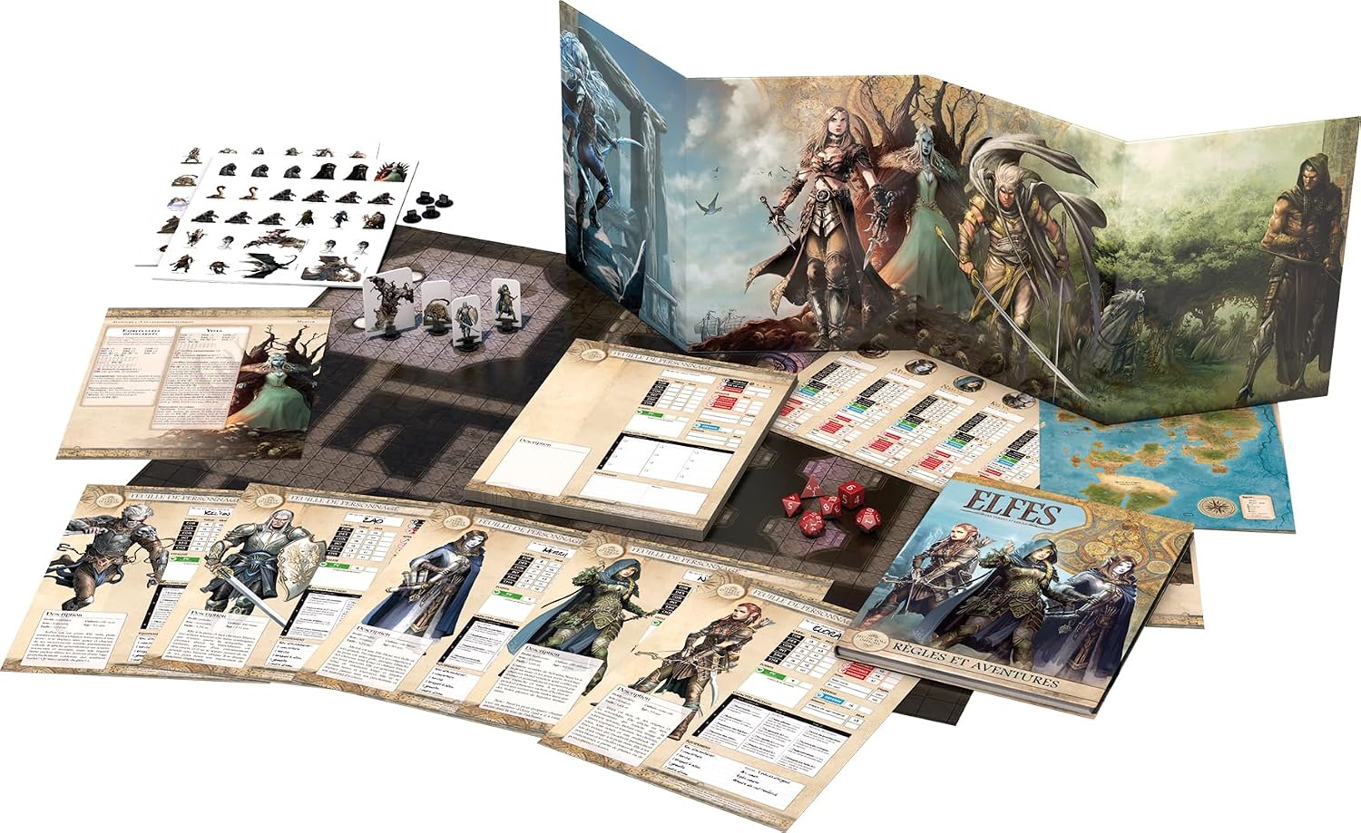 Thumbnail 3 de Asmodee Elfen rollenspelset in het Land van Arran, Franstalig