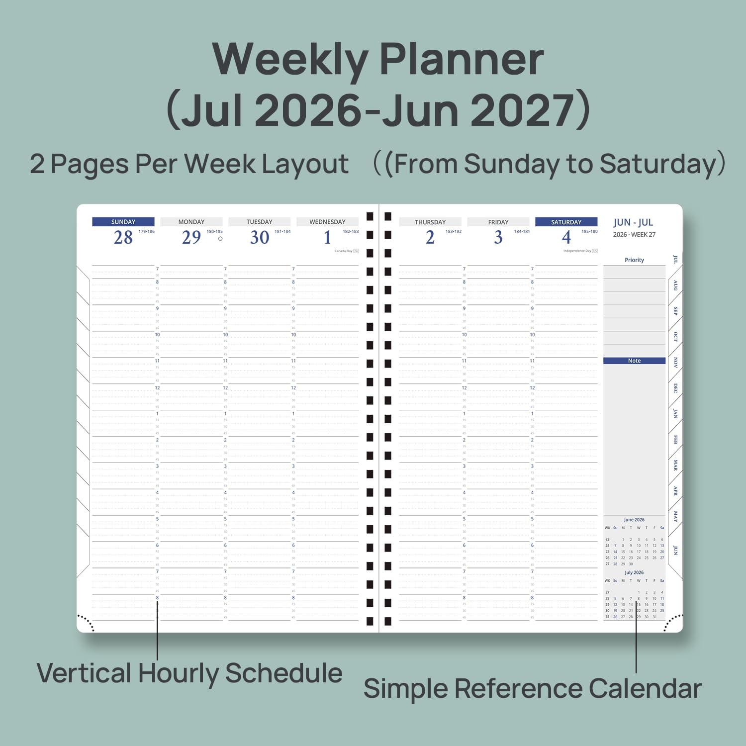 Detalle de POPRUN Academic Planner 2026-2027