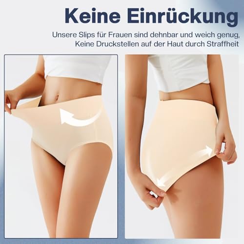 Detalle de TUUHAW Nude Underwear Ladies Knickers Size 12 Panties for Women 5 Pack