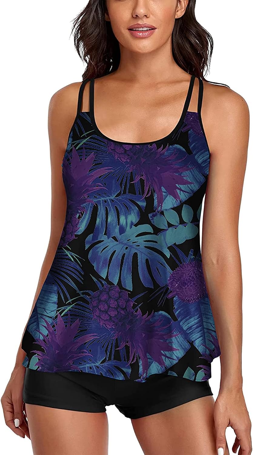 Detalle de Urchics 2026 Two-Piece Tankini Swimsuit Tummy Control