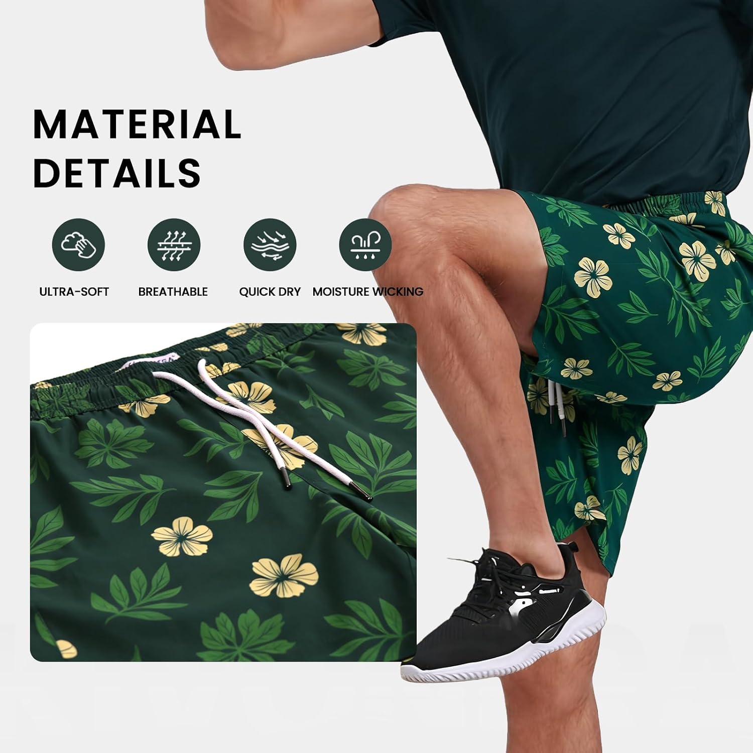 Thumbnail 4 de KIVONERA 5-inch Men's Swim Shorts & Trunks with Compression Liner