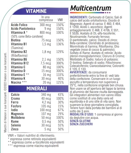 Detalle de Multicentrum Donna 50+: multivitaminico completo per donne over 50