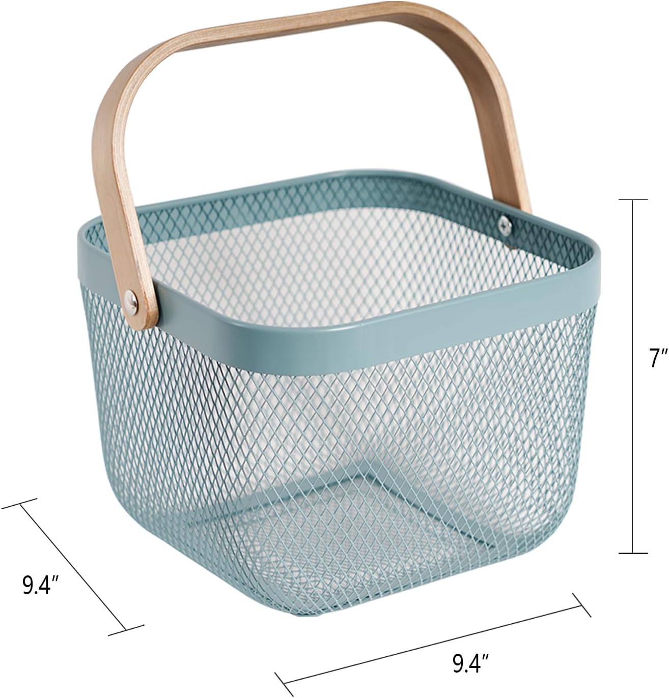 Detalle de SANHSEHOME Metal Mesh Harvest Basket, Alloy Steel