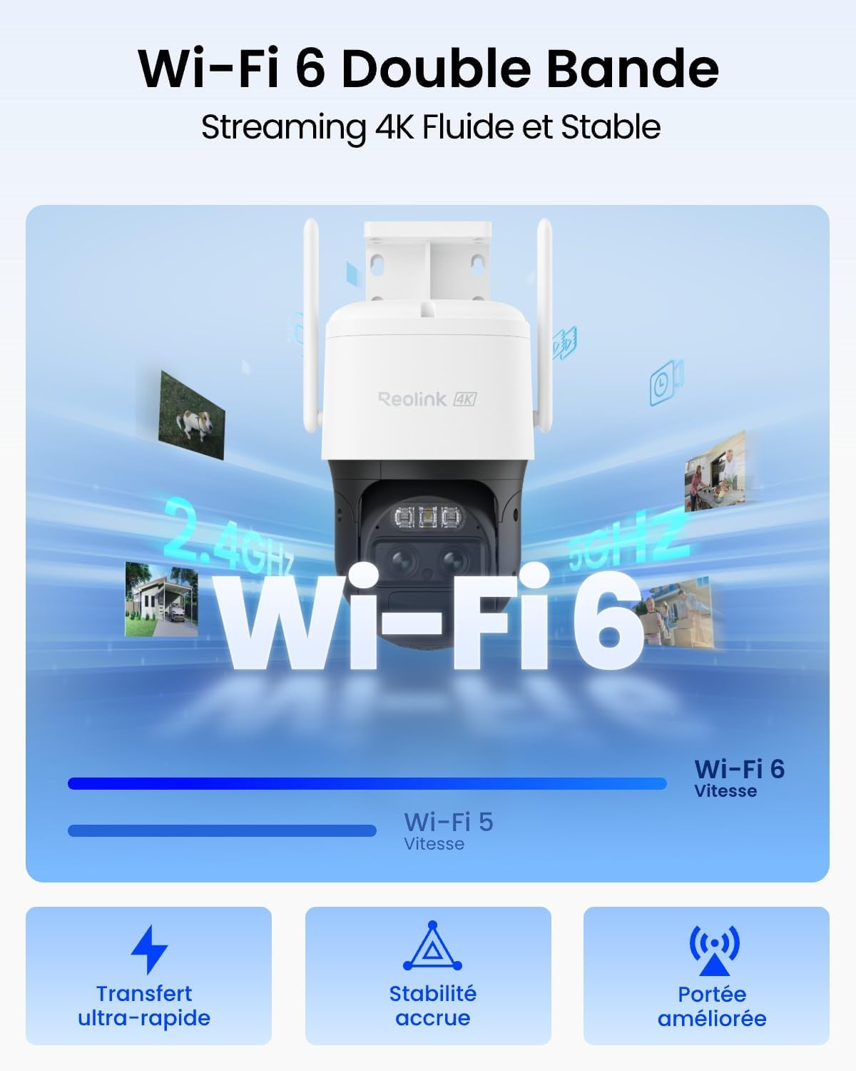 Thumbnail 5 de Reolink 4K PTZ Camera Solaire WiFi extérieure avec suivi auto et zoom 8X