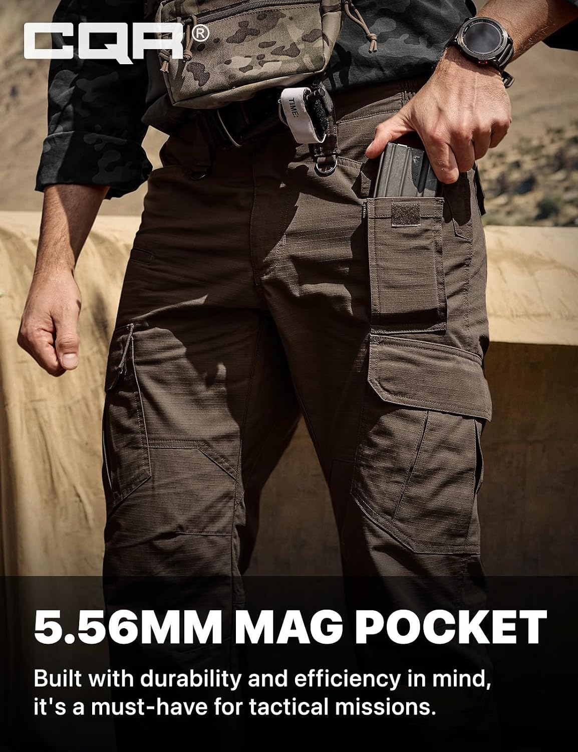 Thumbnail 6 de CQR TLP117 Men's Tactical Cargo Pants, Water-Resistant Ripstop