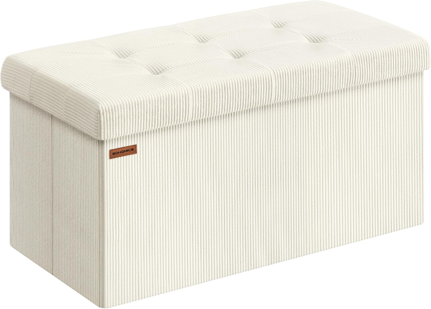 Thumbnail 6 de SONGMICS LSF604R01 panca contenitore pouf pieghevole rosa pastello 38 x 110 x 38 cm