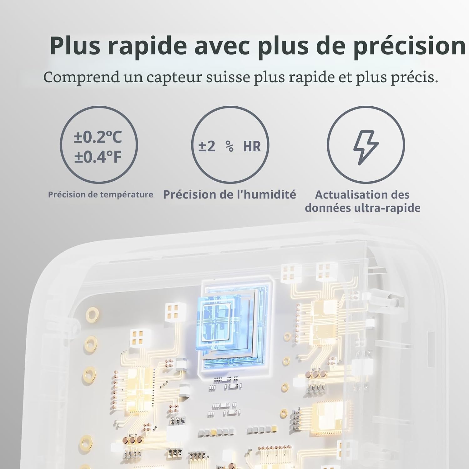 Detalle 2 de SwitchBot Thermomètre Connecté 3 pouces 🌡