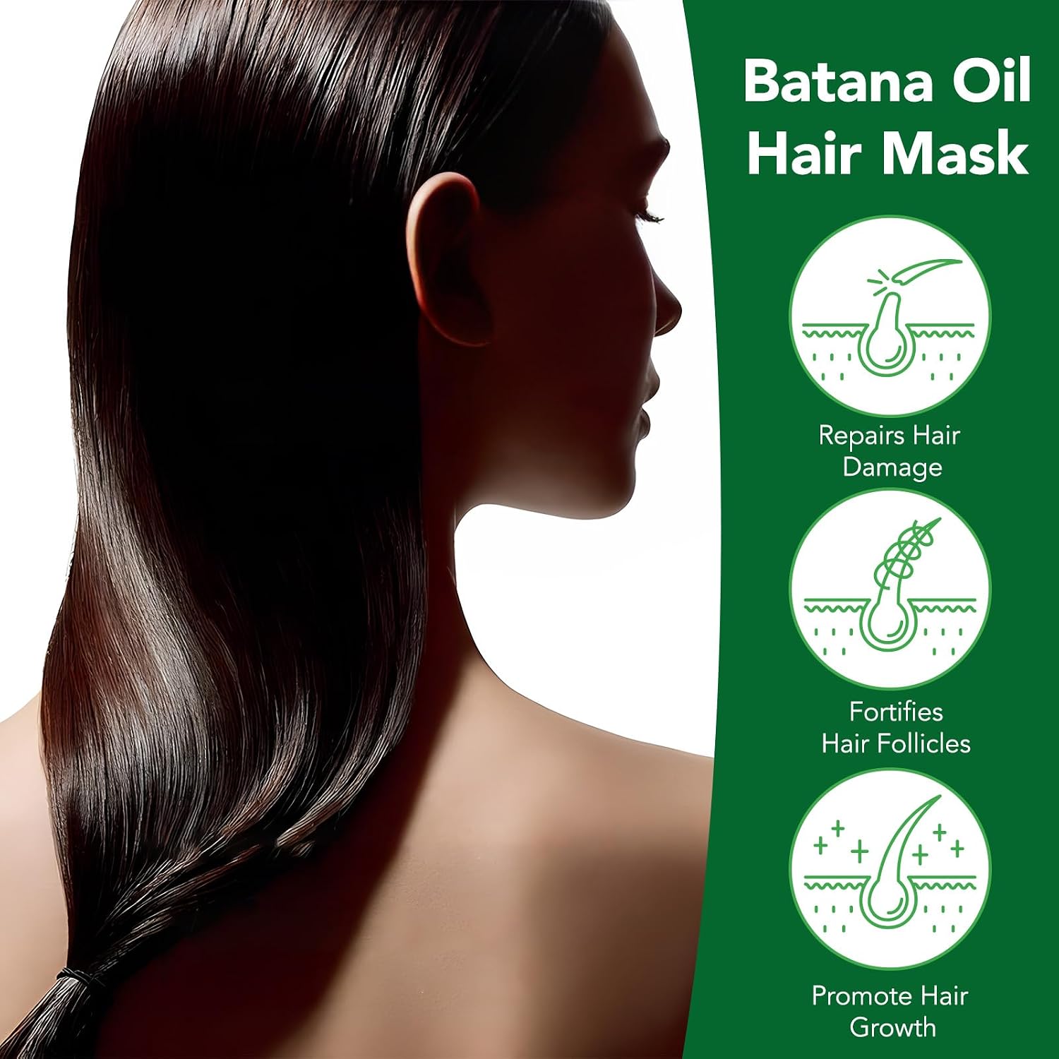 Detalle de Batana Öl Haarmaske für Haarwachstum – 120 g, 100% natürlich, Bio