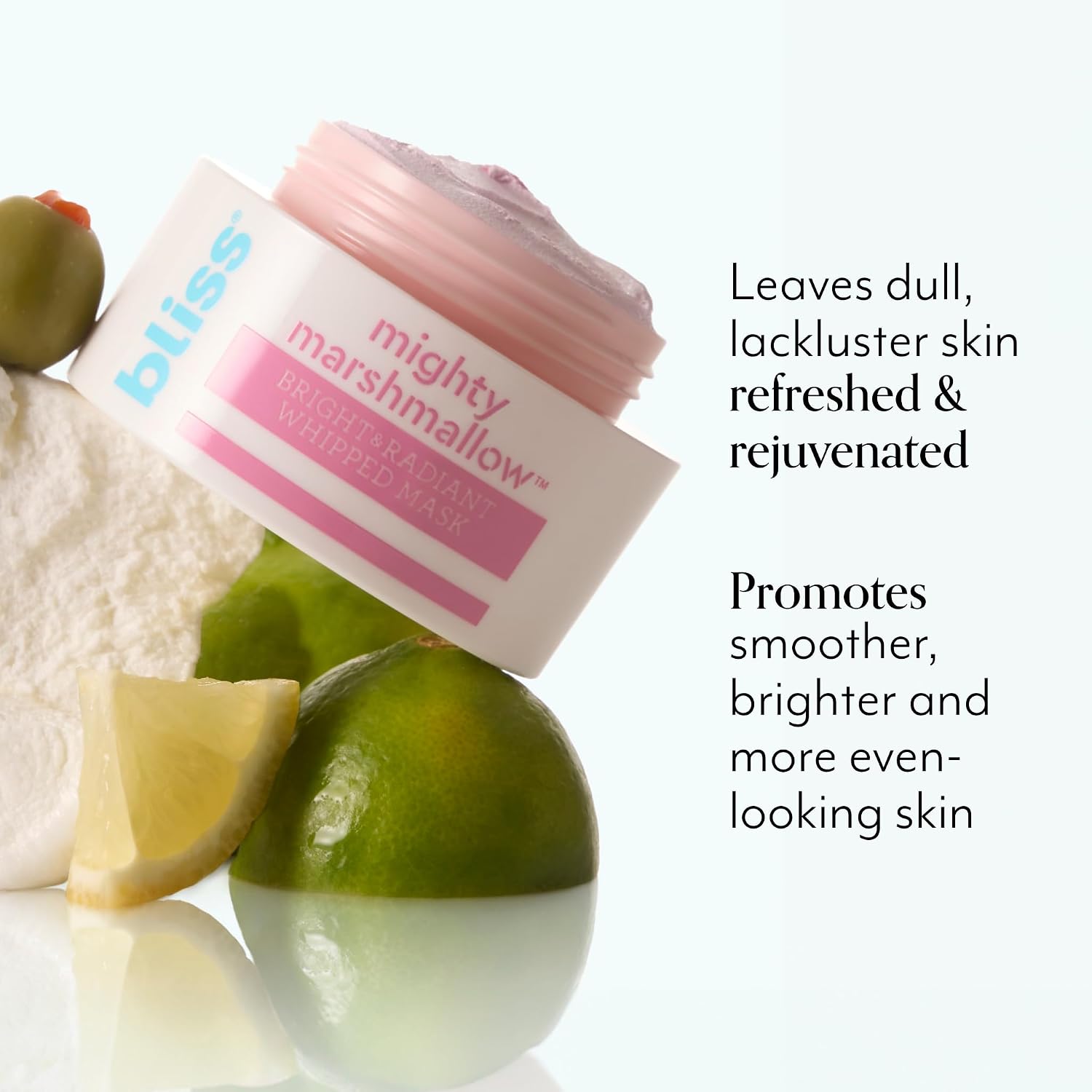 Detalle 2 de Bliss 4345985990 Mighty Marshmallow Brightening Whipped Face Mask, 1.7 Oz