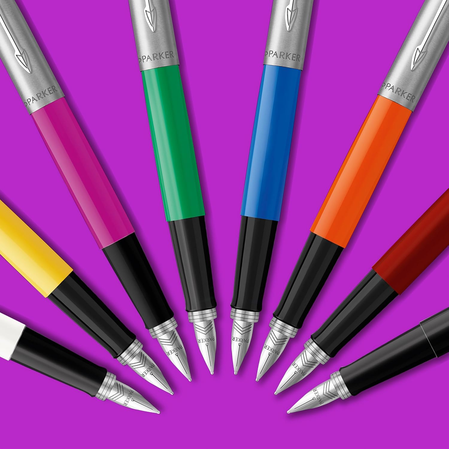 Thumbnail 3 de Parker Jotter Originals stylo plume magenta – pointe moyenne, encre bleue