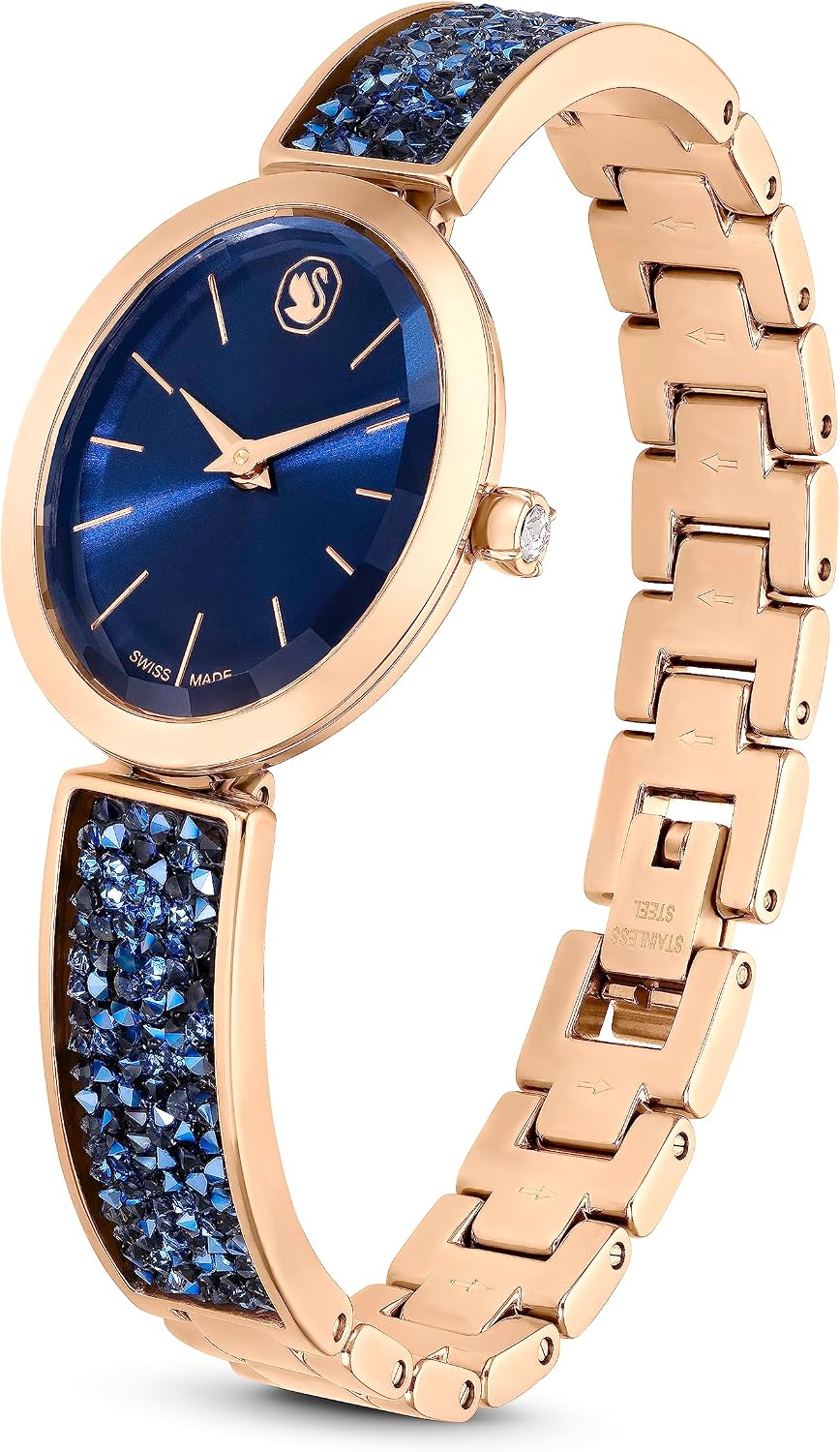 Detalle 2 de Swarovski Oval Watch, Blue Dial