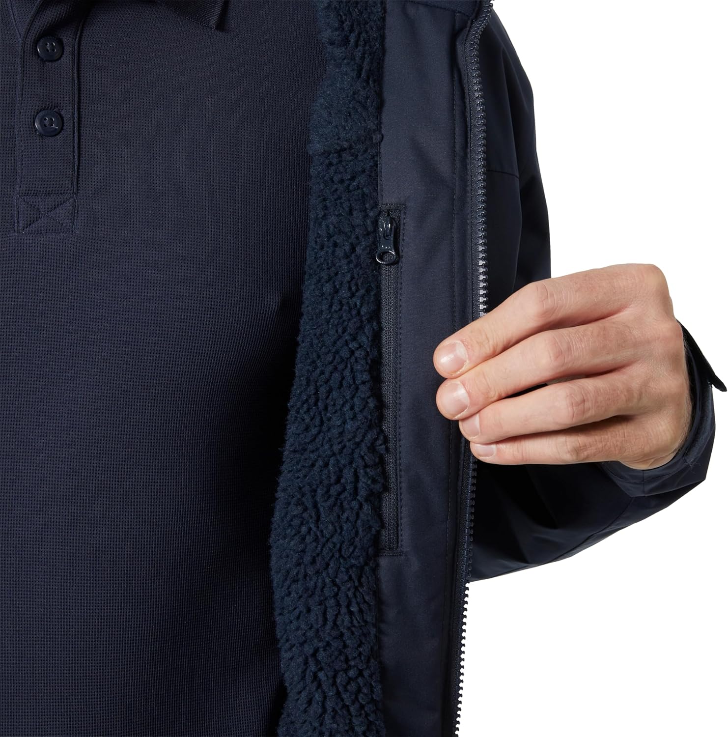 Detalle 1 de Helly Hansen: chaqueta de capa intermedia con capucha para hombre
