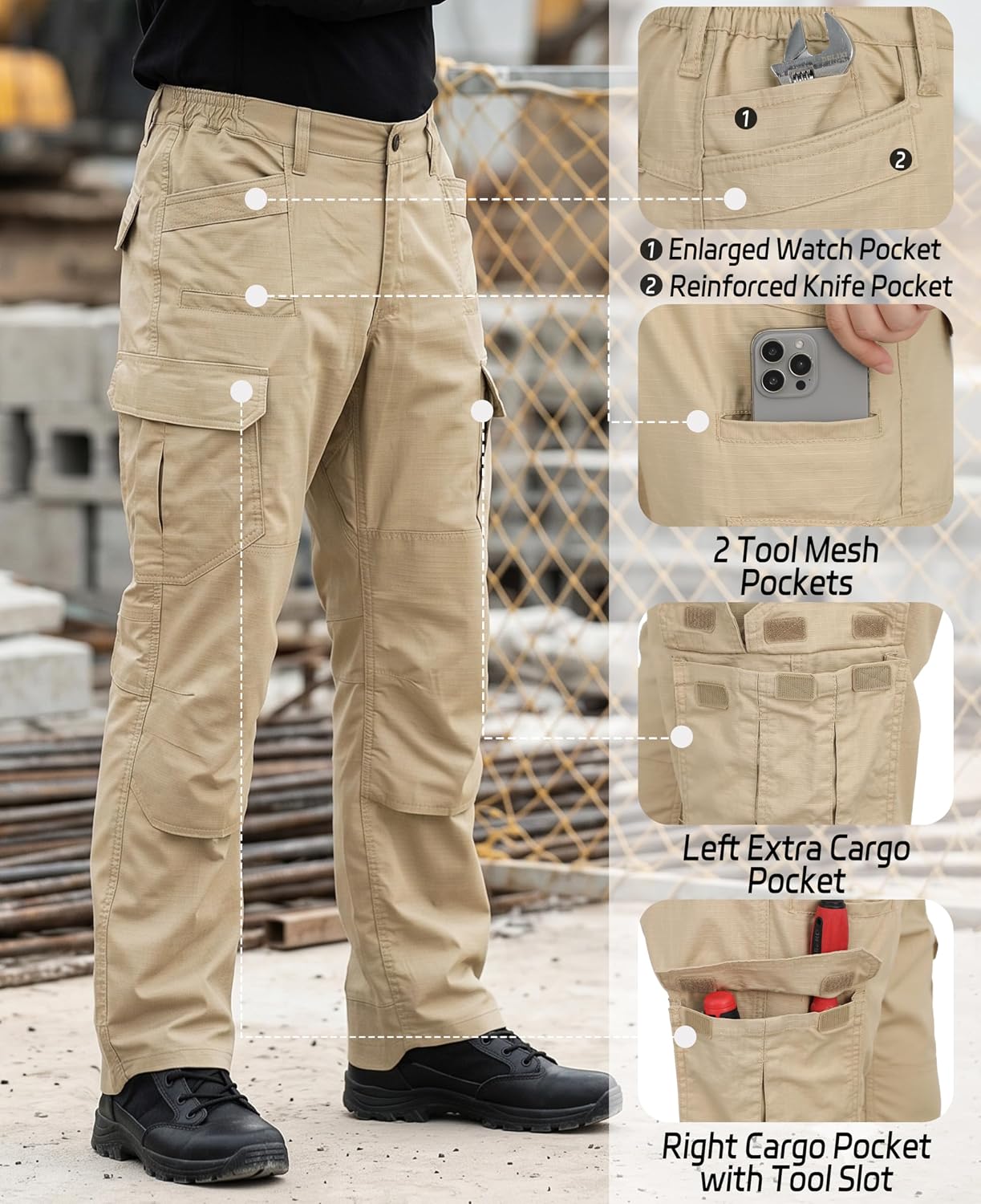 Thumbnail 5 de BOCOMAL FR Work Pants 7 oz