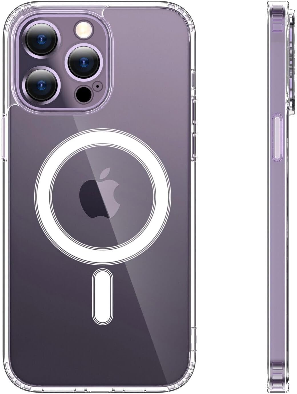 Detalle 2 de FOLAZ Clear and Transparent Magnetic Case for iPhone 15 Pro Max (6.7-inch)