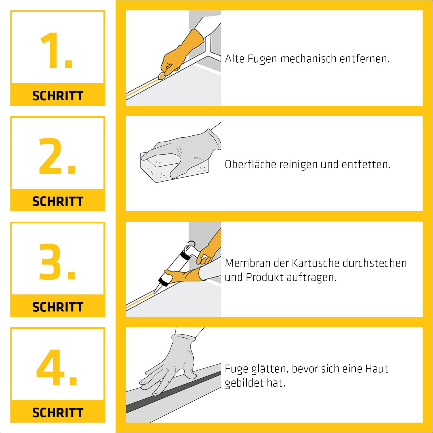 Thumbnail 3 de Sikaflex-522 schwarz – Dichtstoff für Innen & Außen, UV-stabil, schimmelresistent, elastisch (300 ml)