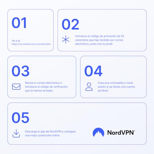 Detalle de NordVPN Básico: 10 dispositivos, 2 años, código digital