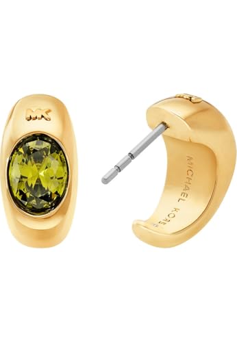Detalle de Michael Kors, boucles d’oreilles femme en laiton doré à fermoir tige sécurisé